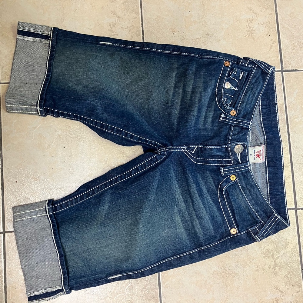 True Religion Indigo Denim Shorts